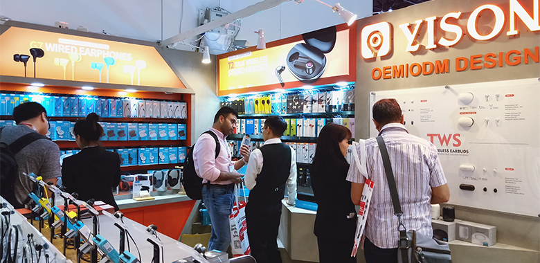 Feel the hot scene of YISON at Global Sources Electronics Show